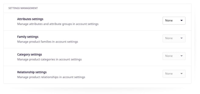 settings management