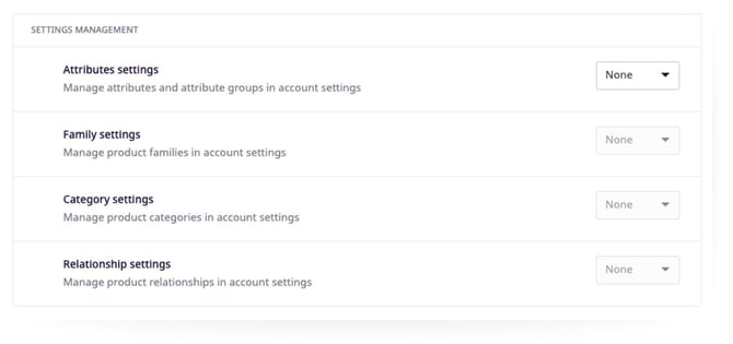 settings management