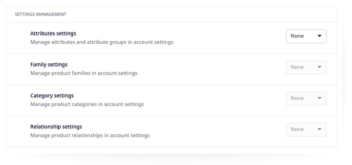 settings management