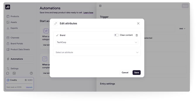 Automations - Change to be applied