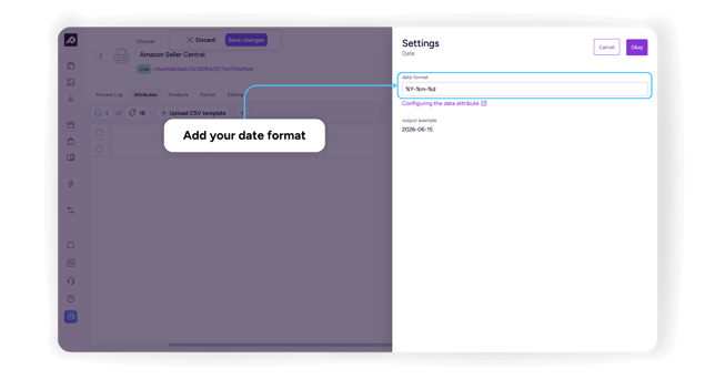 3. Configuring the Date Format for Export - 2