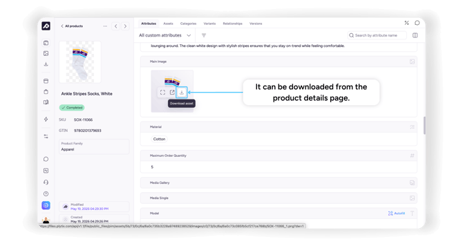 5. Download from product attr