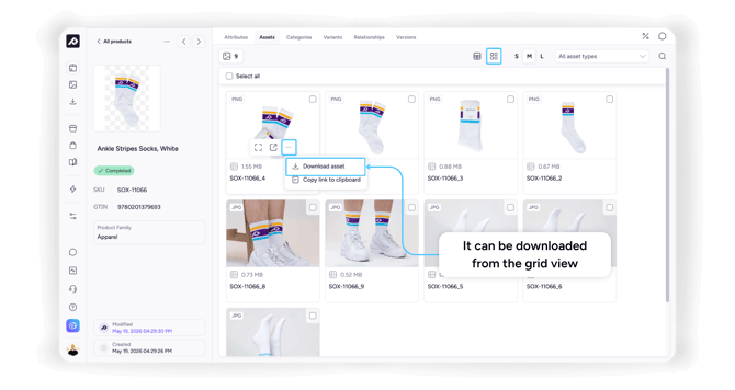 6. Download from product attr - grid view