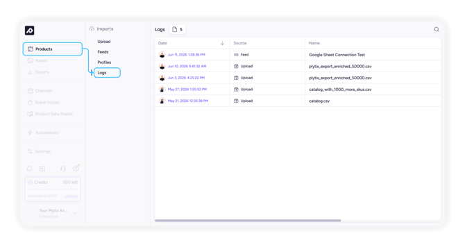 1_Import logs - Accessing