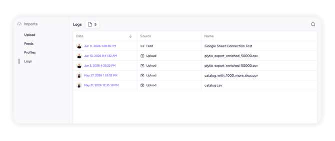 2_Import logs - Overview