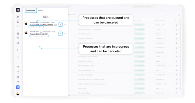 Cancel processes