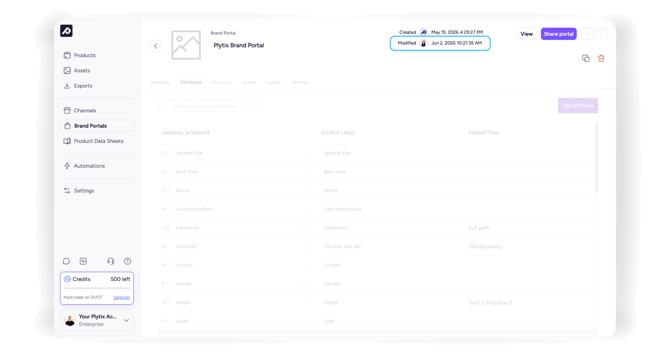 8. Brand portal updates