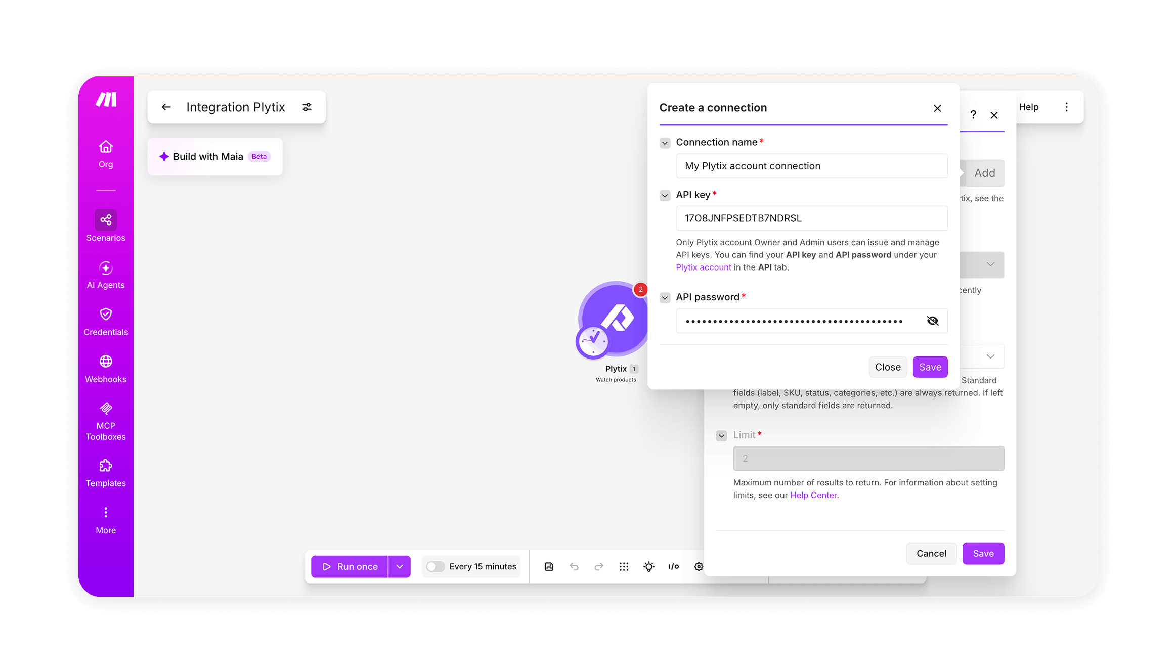 Connection-creation-API