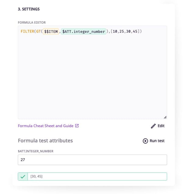 FILTER Operation - Formula In Use