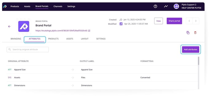 Add attributes