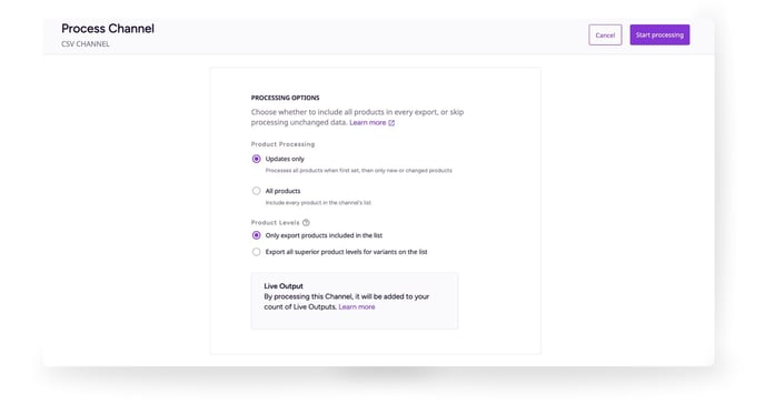NEW PROCESSING PROCESS