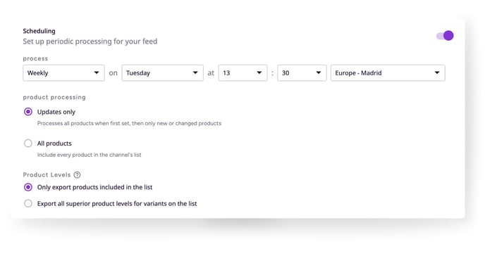 NEW SCHEDULING PROCESS