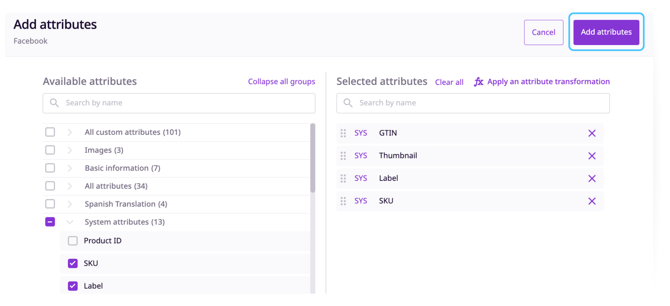 Add attributes