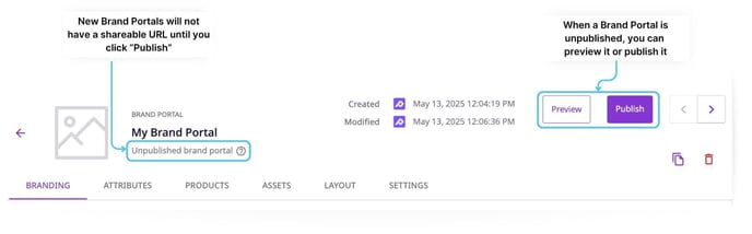 Creating and Managing Brand Portals