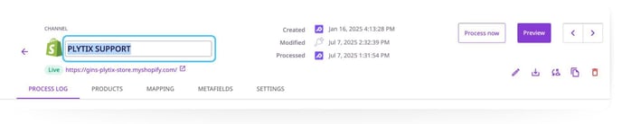 Channel Name and Status 2