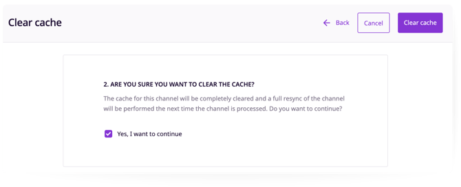 Clear cache2 - full