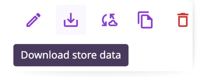 Download store data