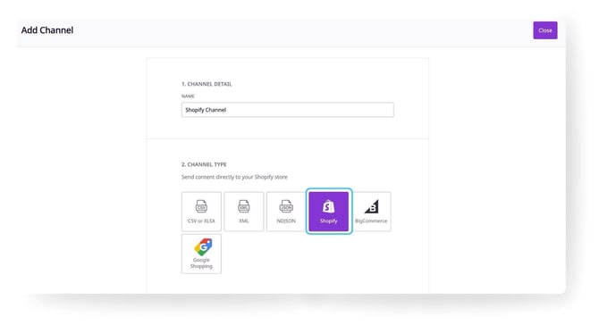 Create-shopify-channel