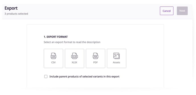 Exportformat