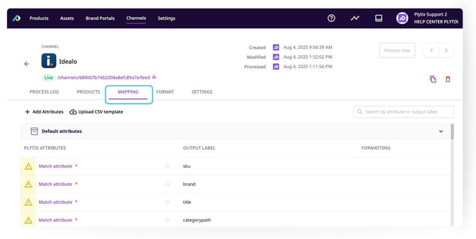 Getting Started with Idealo & Plytix - MAPPING