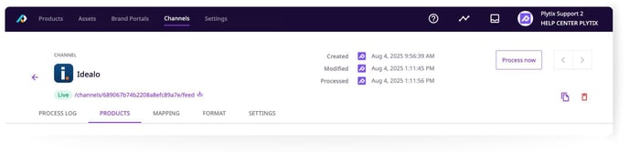 Getting Started with Idealo & Plytix - main page