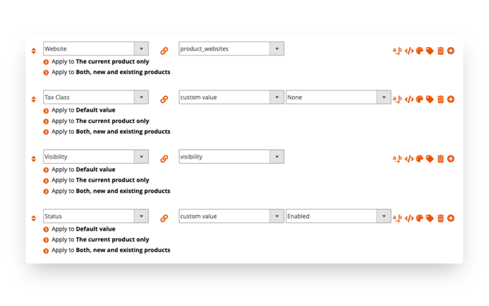 Continue mapping columns until all columns have been matched to the target attributes