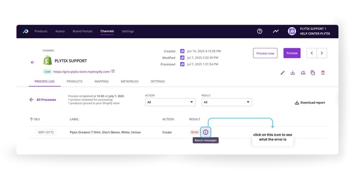 Processing a Shopify Channel 6