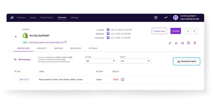 Processing a Shopify Channel 8