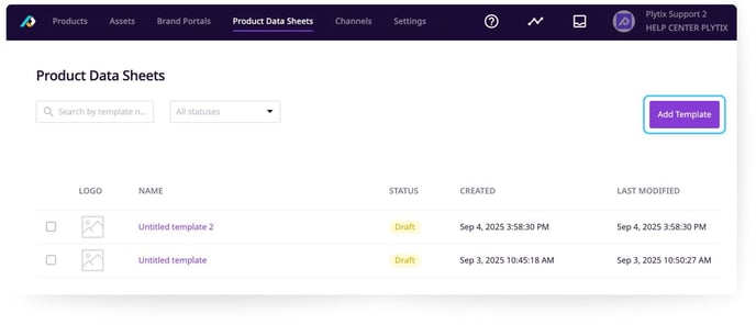 Creating a Product Data Sheet