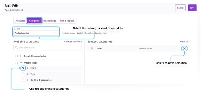 Bulk edit - categories (1)