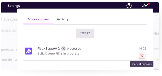 Bulk AI - Cancel - process 4