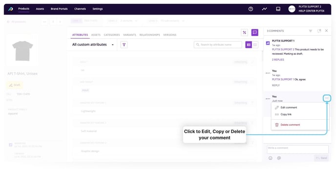 Comments on Products 3.1