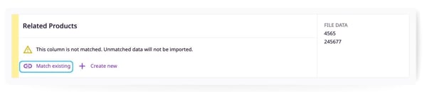 Import_ Match existing