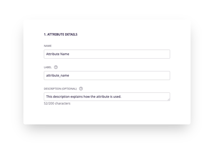 Name your attribute and, optionally, add a description.