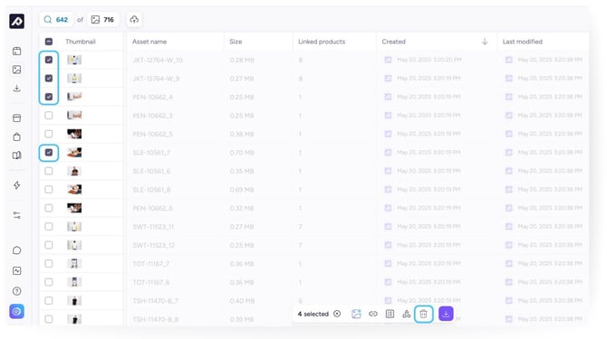 Bulk deleting
