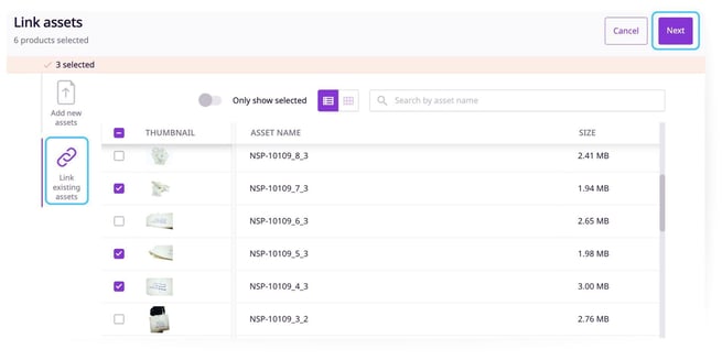 Link-existing-assets