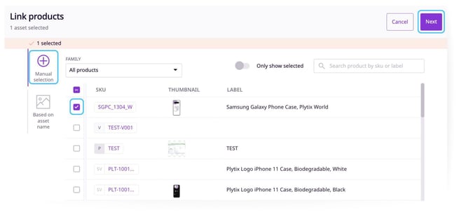 Linking and Unlinking Assets with Products Manually (1)