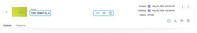 Assets Details Page