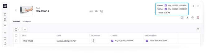 File Type, Size, and Access Dates