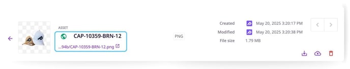 Thumbnail, Name, and URL