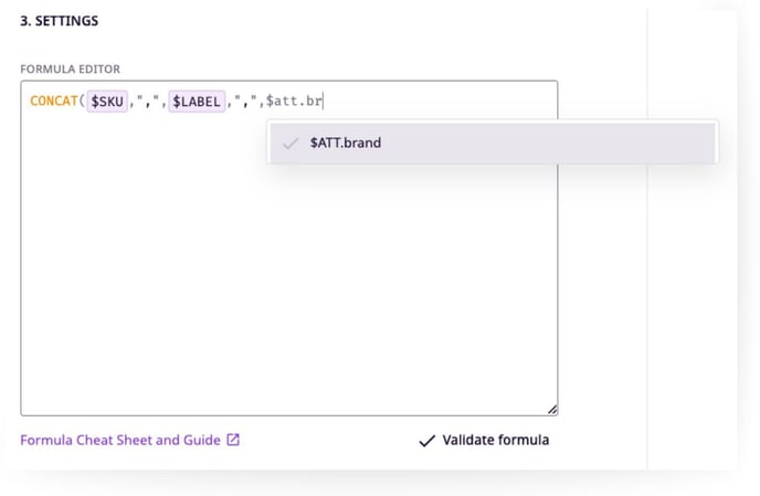 Using Attributes and Other Properties in Formulas - Inserting Properties into Formulas