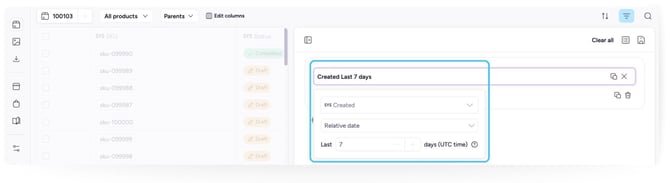 Filters - Date attributes