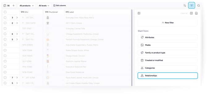 Relationships Filters