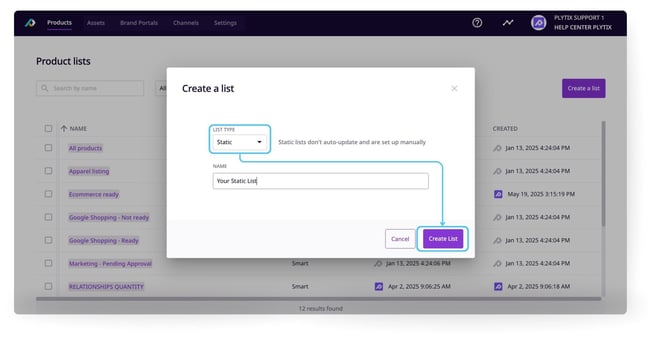 Working with Product Lists 12