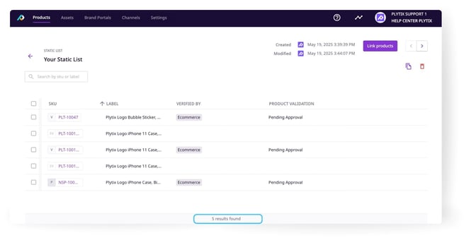 Working with Product Lists 15