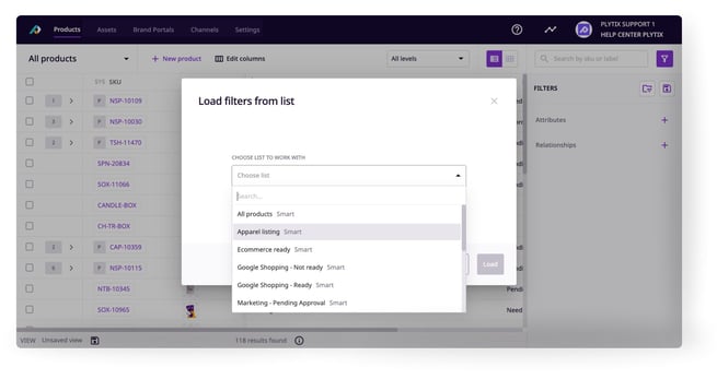Working with Product Lists 20