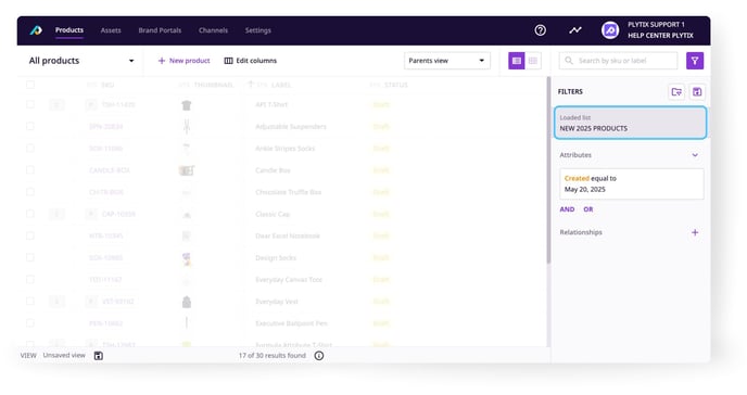Working with Product Lists 21