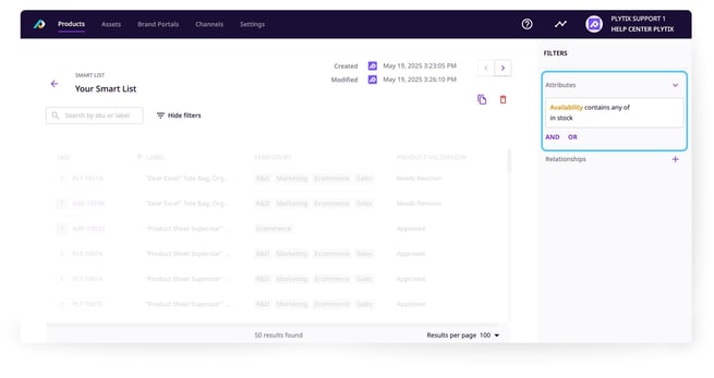 Working with Product Lists 9 A