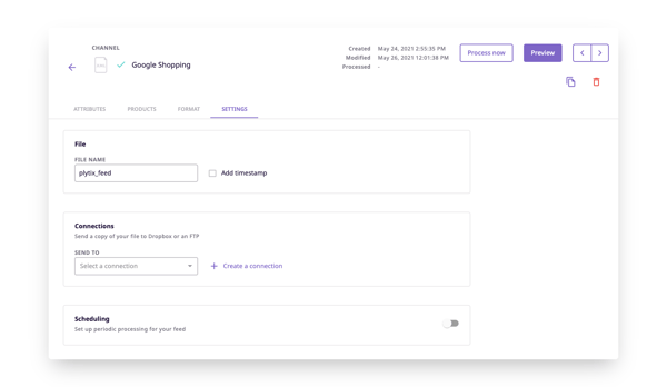 channel settings
