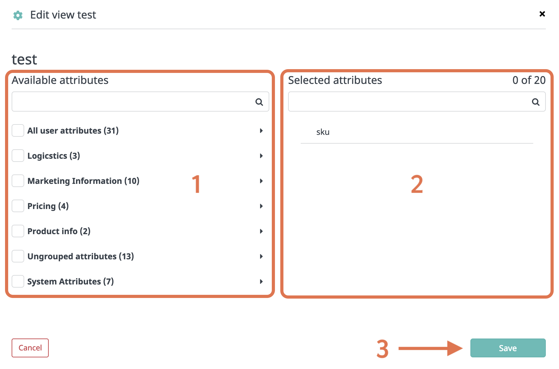 Adding attributes to table view
